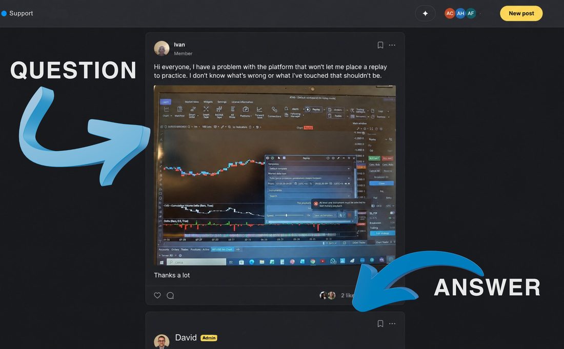 Private community — members getting answered