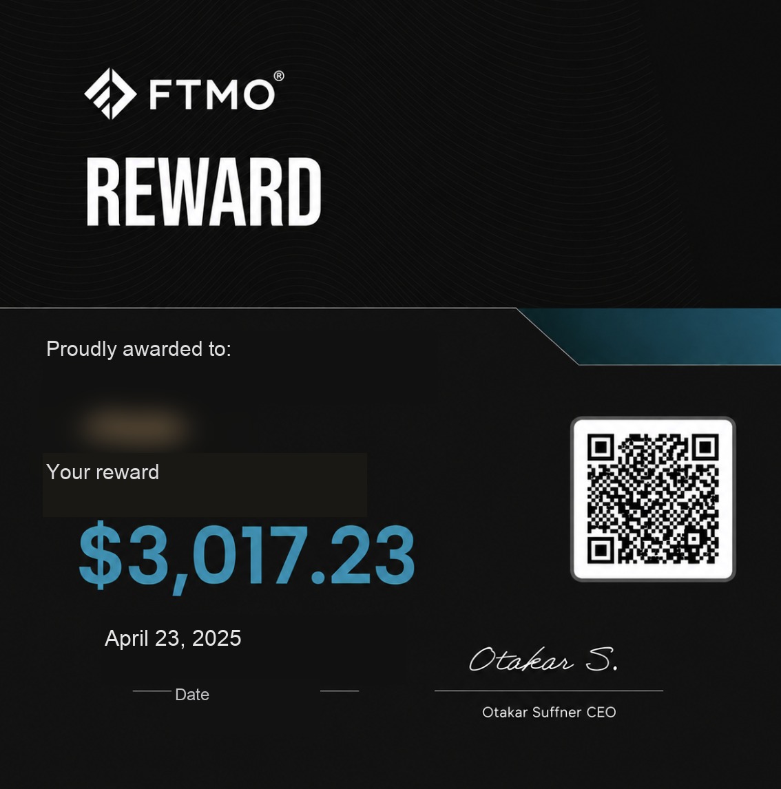 FTMO reward payout