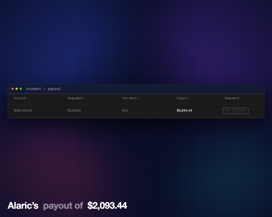 Student payout